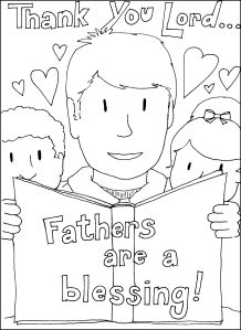 Fathers Day Coloring Page 1