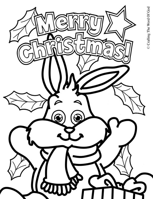 Christmas coloring page « Crafting The Word Of God
