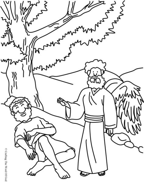 Elijah Fed By God- Coloring Page « Crafting The Word Of God