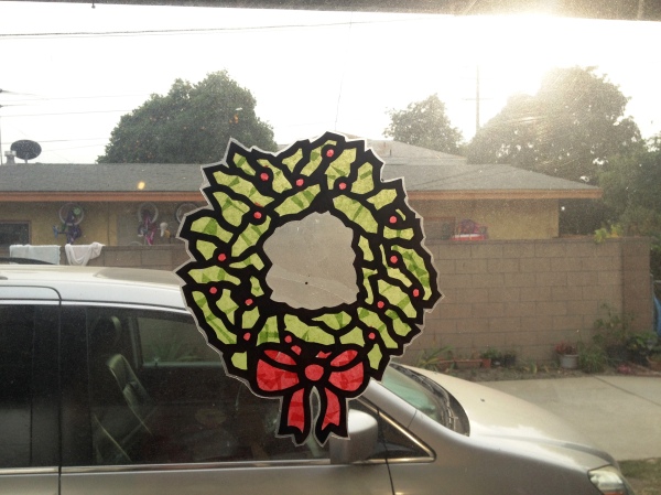 Christmas Wreath Sun Catcher